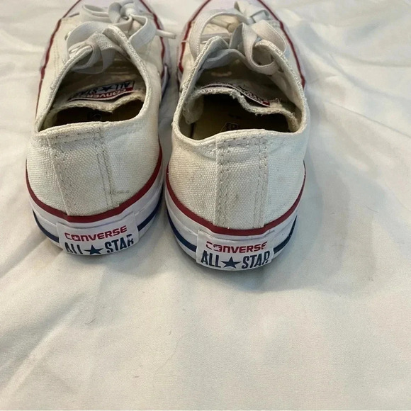 Converse | Chuck Taylor allstar low cut white sneakers kids size 13 - Picture 6 of 8